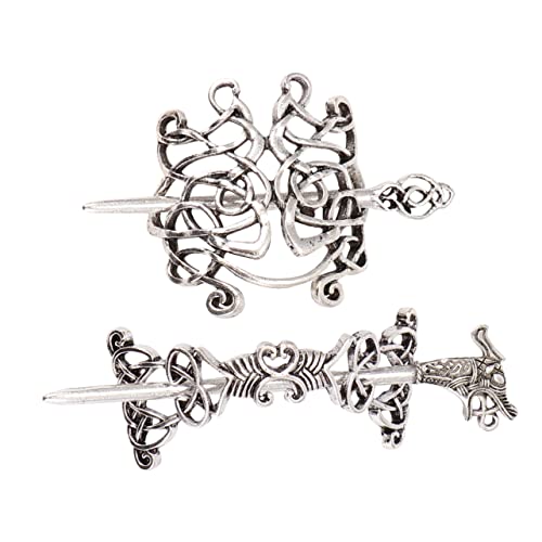 Healvian 2stücke Vintage Ethnic Haarnadel Für Damen Antike Legierung Haarspangen Mit Elegantem Design Dekorative Haaraccessoires Für Frauen Mädchen Und Braut von Healvian