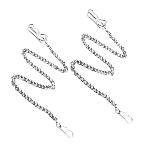Healvian 2stücke Uhrenkette Aus Metall Vintage Taschenuhrkette Hosenkette Für Herren Dekorative Kette Kleidungszubehör Kette Zum Aufhängen Charms Für Armband-Sets Uhrenkette Für von Healvian