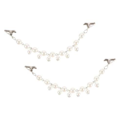 Healvian 2stücke Vintage Sweater Clips Mit Kunstperlen Elegante Schulterclips Für Frauen Als Brooch Für Pullover Jacken Und Cardigans Vielseitige Modeaccessoires von Healvian