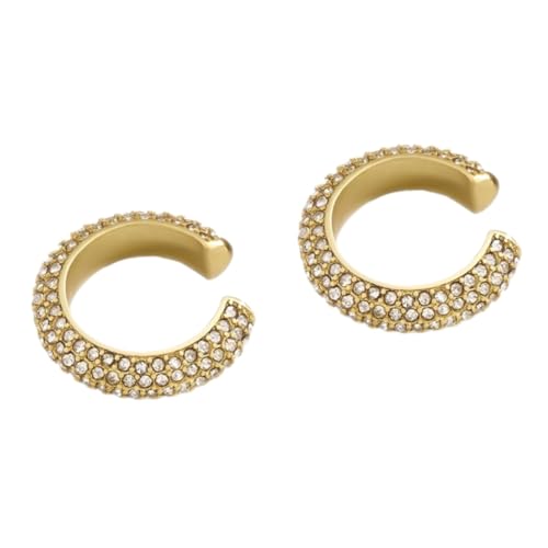 Healvian 2 Stück Rhinestone Ohrclip Legierung Weiß Dekorative C Form Ohrringe für Damen für Alltag und Reisen Langlebig und Ansprechend Healvian 2 Stück Rhinestone Ohrclip Legierung Weiß Dekorative C Form Ohrringe für Damen für Alltag und Reisen Langlebig und Ansprechend von Healvian