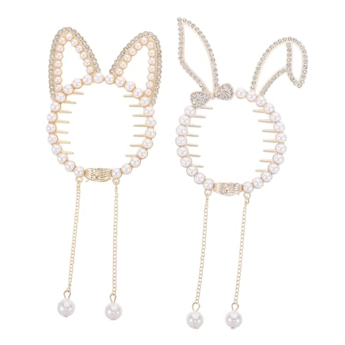 Healvian 2stücke Junge Mädchen Haarschmuck Süße Haarspangen Für Mädchen Pferdeschwanz-clip Mit Strass Haarklammer Geeignet Für Partys Schule Und Alltag von Healvian