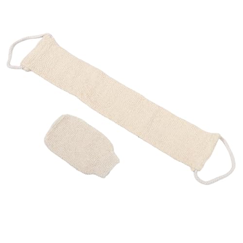 Healvian 2stücke Exfolierende Rückenreinigungs-handschuhe Set Doppelseitige Badehandschuhe Für Sanftes Körperpeeling Für Damen Und Herren Beige Für Spa Und Entspannung von Healvian