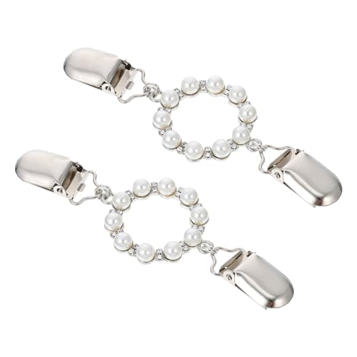 Healvian 2 Stück Schal Clips Strickjacken und Kleid Verschlüsse Schmuckbroschen für Damen Vielseitige Tuchhalter für Cardigans und Schals von Healvian