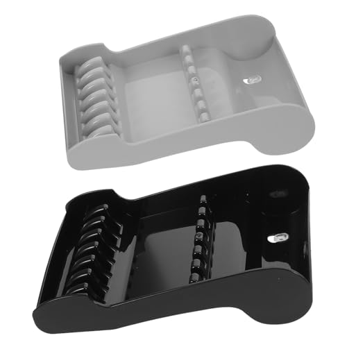 Healvian 2 Stück Scherenhalter für Friseure Kompakter Haarwerkzeug-Organizer mit Vertikalem Design Platzsparendes Aufbewahrungsregal für Salon Barbierstationen Professionelles Styling von Healvian