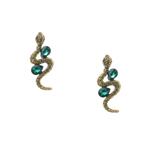 Healvian 2 Stück Schlangenbrosche für Damen und Herren Robuste Tierbrosche Einzigartigem Design und Kristallverzierung Stilvolle Anstecknadel für Bekleidung und Accessoires von Healvian
