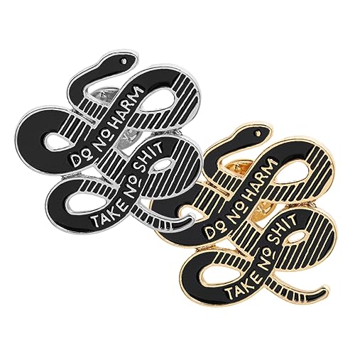 Healvian 2 Stück Schlangenbrosche klobig Sterling lustig bunt Rucksack-Pins süß mystisch Schalbrosche Wunderschöne Brosche Healvian 2 Stück Schlangenbrosche klobig Sterling lustig bunt Rucksack-Pins süß mystisch Schalbrosche Wunderschöne Brosche von Healvian