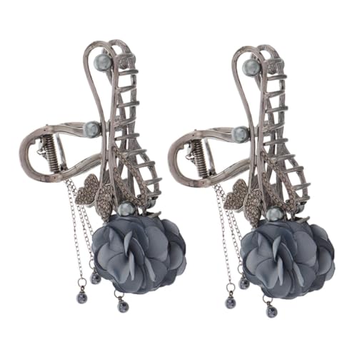Healvian 2 Stück Schmetterlings Haarklammern mit Quaste Rutschfeste Haarschmuck Accessoires aus Robustem Metall für Damen und Mädchen Vielseitig für Jede Gelegenheit von Healvian