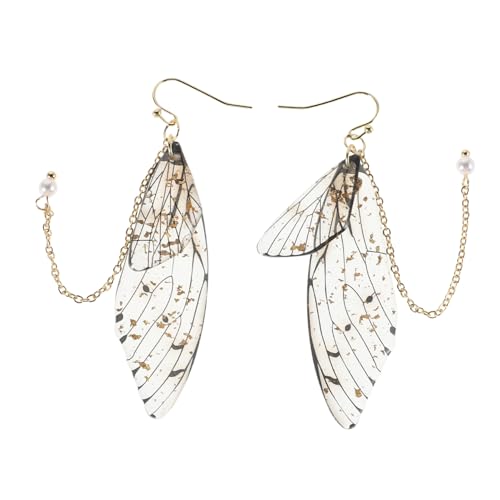Healvian 2 Stück Schmetterlings-ohrhänger: Simulation Gefälschter Perlen-schmetterlingsflügel, Fee, Baumelnder Insekten-ohrring Für Hochzeit, Frühling, Schmuck-accessoires Healvian 2 Stück Schmetterlings-ohrhänger: Simulation Gefälschter Perlen-schmetterlingsflügel, Fee, Baumelnder Insekten-ohrring Für Hochzeit, Frühling, Schmuck-accessoires von Healvian