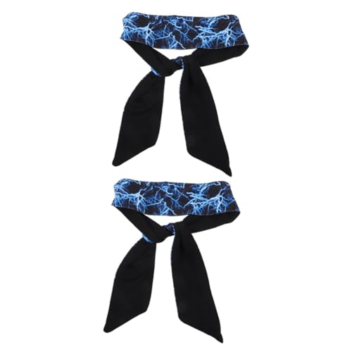 Healvian 2 Stück Schweißabsorbierendes Stirnband Bandana Stirnband Für Workout Bandana Für Yoga Stirnbänder Haarbandanas Dünnes Elastisches Für Frauen Sport von Healvian