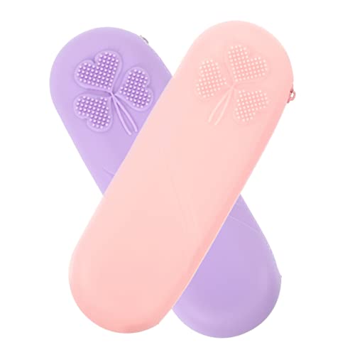 Healvian Aufbewahrungstasche Für Make-up-Pinsel Silikon-Tasche Mit Reißverschluss Organizer in Reisegröße Für Frauen Healvian Aufbewahrungstasche Für Make-up-Pinsel Silikon-Tasche Mit Reißverschluss Organizer in Reisegröße Für Frauen von Healvian