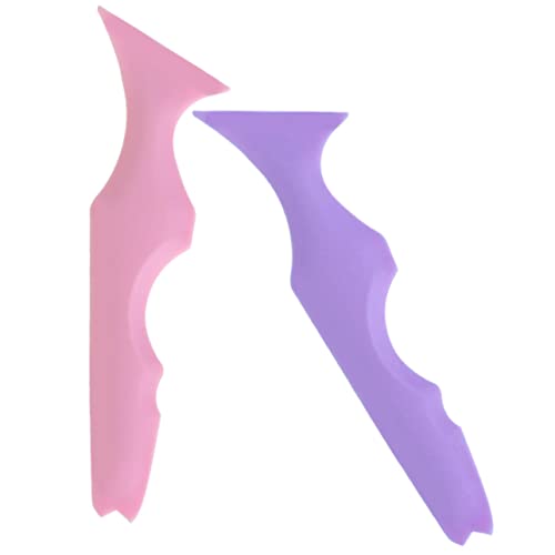Healvian 2 Stück Silikon Make Up Schablonen für Eyeliner Lidschatten und Lippenstift Make Up Hilfsmittel für Schnelles und Einfaches Styling Unterwegs von Healvian