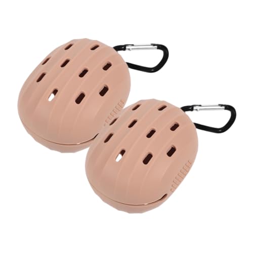 Healvian 2 Stück Silikon Make Up Schwammhalter Kompakte Schützende Puderquasten Boxen Tragbar für Reisen Feuchtigkeitsbeständig und Langlebig Stilvoller Organizer für Unterwegs und Zuhause von Healvian