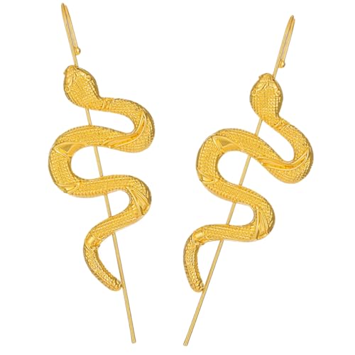 Healvian 2 Stück Snake Ear Hook Clip Ohrringe Punk Ohrklemmen Schmuck für Damen Modisch Einzigartig Geschenkidee von Healvian