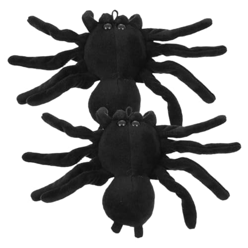 Healvian 2 Stück Spider Brosche Plüsch Spinnen Anstecknadel Modisches Accessoire für Damen Kleidung Reversbrosche Langlebig Praktisch Stilvoll für Jacken Taschen Hüte von Healvian