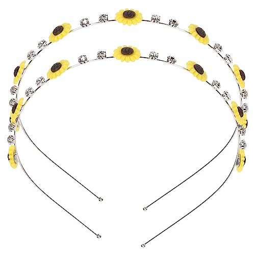 Healvian Elegantes Dünnes Stirnband Mit Sonnenblumen-design Damen-haarreif Stilvolles Haar-accessoire Für Mädchen Künstlerisch Und von Healvian