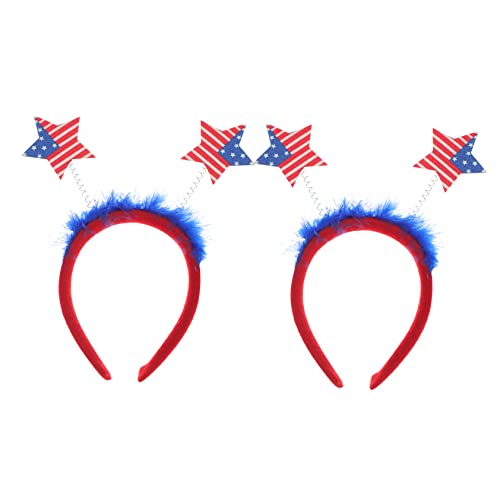 Healvian 2 Stück Unabhängigkeitstag-stirnbänder Foto-requisiten Kopfschmuck Party-feier-dekoration Lebensechte Kronen-haarreifen Für Die Feierlichkeiten Zum Unabhängigkeitstag von Healvian