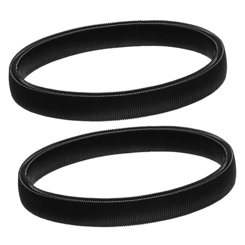 Healvian 2 Stück Stretchbares Herren Armband Metallarmband Elastischer Manschettenarmreif Schwarz Modearmband für Männer Langlebig Rutschfest und Vielseitig Kombinierbar von Healvian