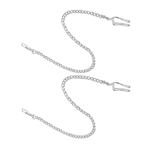Healvian 2stücke Taschenuhrkette Für Herren Verstellbare Geeignet Für Taschenuhren Halsketten Und Zubehör Ersatz-Kette Mit Schlichtem Design von Healvian