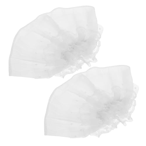 Healvian 2 Stück Teiliges Abnehmbare Handgelenkmanschetten für Damen Lolita Rüschenärmel Weiße Hornmanschetten für Hochzeiten und Besondere Anlässe Healvian 2 Stück Teiliges Abnehmbare Handgelenkmanschetten für Damen Lolita Rüschenärmel Weiße Hornmanschetten für Hochzeiten und Besondere Anlässe von Healvian