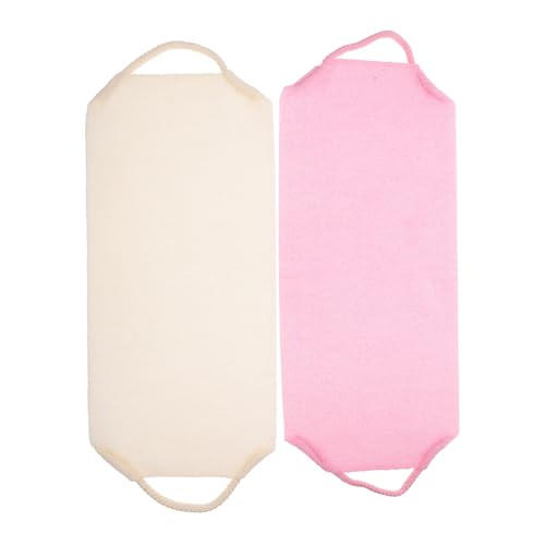 Healvian 2 Stück Teiliges Bade rückentuch mit Elastischem Stretch Weiches Polyester Peeling handtuch für Dusche und Bad Effektives Körperpeeling zur Entfernung Abgestorbener Hautzellen für von Healvian