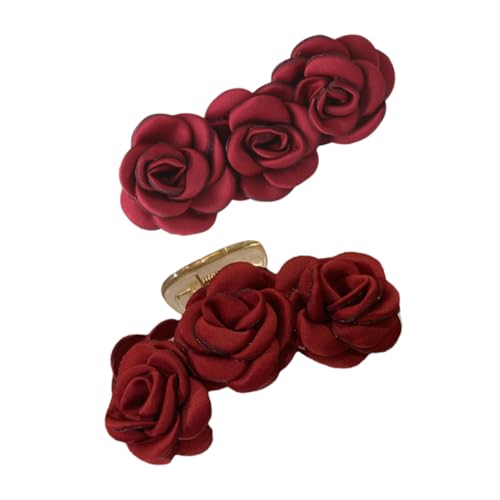 Healvian 2 Stück Teiliges Camellia Design Rutschfeste Haarklammern mit Starker Fixierung Modische Haarclips für Damen und Mädchen Eleganter Haarschmuck für Alltag und Fest Langlebig und Healvian 2 Stück Teiliges Camellia Design Rutschfeste Haarklammern mit Starker Fixierung Modische Haarclips für Damen und Mädchen Eleganter Haarschmuck für Alltag und Fest Langlebig und von Healvian