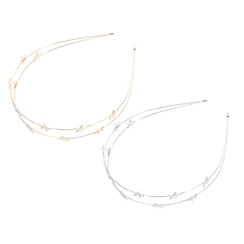 Healvian 2 Stück Teiliges Damen Haarband mit Zarten Sternmotiven Leichtes Haarschmuck für Hochzeit Geburtstag Party und Festliche Anlässe Modischer Haarreifen für Frauen und Mädchen Healvian 2 Stück Teiliges Damen Haarband mit Zarten Sternmotiven Leichtes Haarschmuck für Hochzeit Geburtstag Party und Festliche Anlässe Modischer Haarreifen für Frauen und Mädchen von Healvian
