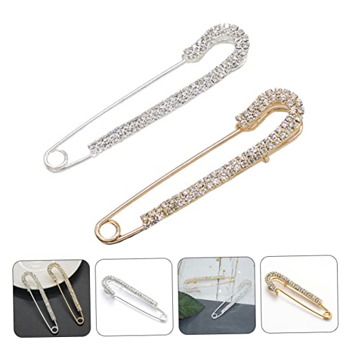 Healvian 2 Stück Teiliges Dekorative Sicherheitsnadeln mit Krallen Design Broschen für Pullover und Rock Kleidungsschmuck Accessoires für Damen und Mädchen von Healvian