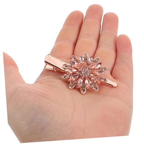 Healvian 2 Stück Teiliges Französische Haarspangen mit Funkelnden Kristallblumen Braut Haarschmuck Accessoires für Hochzeiten Damen Haarklammern für Brautjungfern und Festliche Anlässe von Healvian
