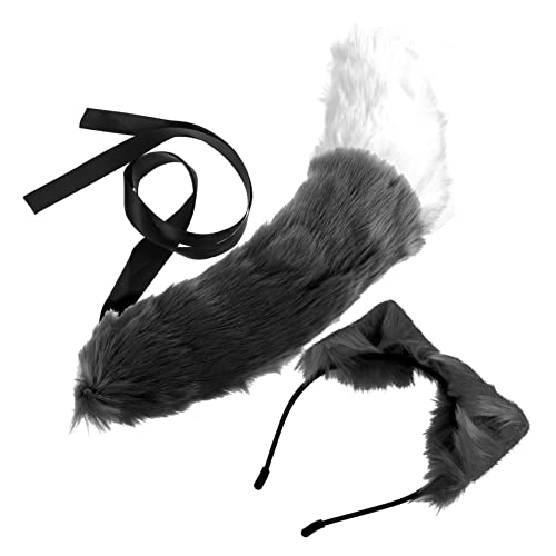 Healvian 2stücke Tier Stirnband Set Und Tierschwanz Set Für Cosplay Halloween Und Mottopartys Aus Cartoon-design Tragbar Und Hautfreundlich von Healvian
