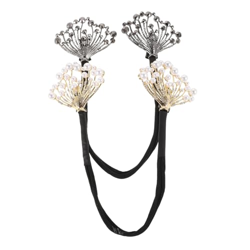 Healvian 2 Stück Teiliges Haarknotenwerkzeug mit Strasssteinen Französischer Twist Hair Curler Fester Griff Vielseitig für Hochzeit Party und Alltag Modischer Haarschmuck für Damen von Healvian