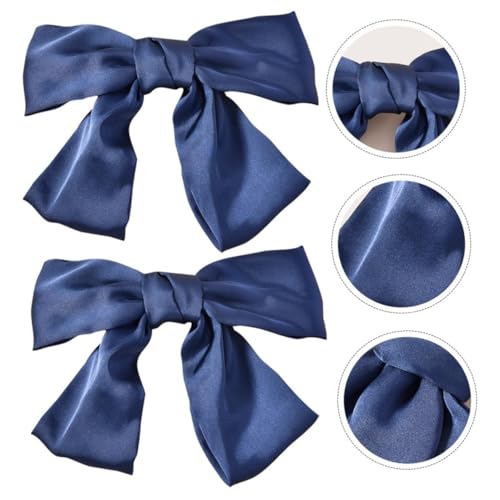 Healvian 2 Stück Teiliges Haarschleifen Leichtem Seidigem Material Süße Schleifen haarspangen für Damen und Mädchen Eleganter Haarschmuck für Alltag und Besondere Anlässe von Healvian