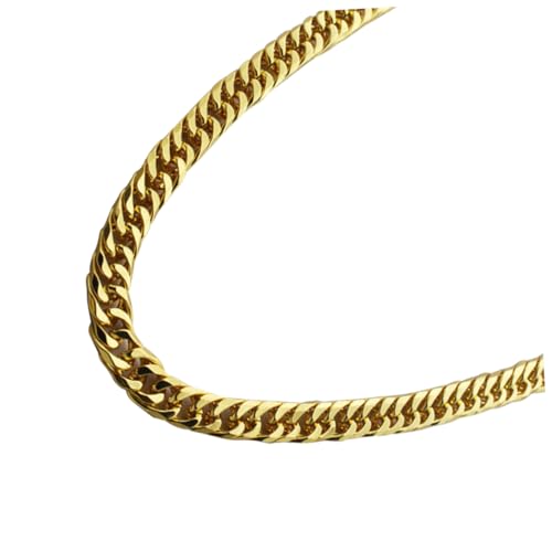 Healvian 2 Stück Teiliges Herren Schmuckset Imitation Goldkette Hip Hop Style Auffällige Dekoration für Party Club und Alltag Glänzende Oberfläche Modisches Herrenaccessoire von Healvian