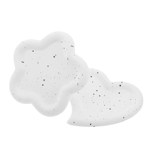 Healvian 2 Stück Teiliges Herzförmige Schmuckschale Nagelkunstplatte Makeup Organizer Leicht Tragbar Robustes Design Für Fotografie Requisiten Und Dekoration von Healvian