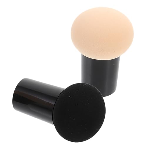 Healvian 2 Stück Teiliges Make Up Schwamm Kompakter Kosmetikpuder Puff Langlebig und Sparsam Feucht Trocken Anwendbar Natürlicher Look für Damen und Mädchen von Healvian