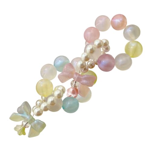 Healvian 2 Stück Teiliges Perlen Handgelenkband Bunte Charms Vielseitige Schlüsselband und Handytaschen Dekoration Leichtes Komfortables Design Schützt vor Verlust und Diebstahl Modischer von Healvian