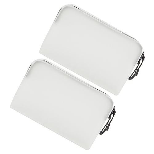 Healvian 2 Stück Teiliges Reise Make Up Täschchen mit Großer Kapazität Tragbare Kosmetiktasche aus Halbtransparentem Material für Damen und Unterwegs Healvian 2 Stück Teiliges Reise Make Up Täschchen mit Großer Kapazität Tragbare Kosmetiktasche aus Halbtransparentem Material für Damen und Unterwegs von Healvian