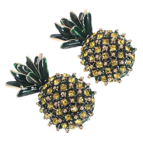 Healvian 2 Stück Teiliges Retro Ananas Broschen Vintage Pins aus Langlebiger Legierung Vielseitig für Kleidung Taschen Hüte Femininer Schmuck für Sommerliche Outfits von Healvian