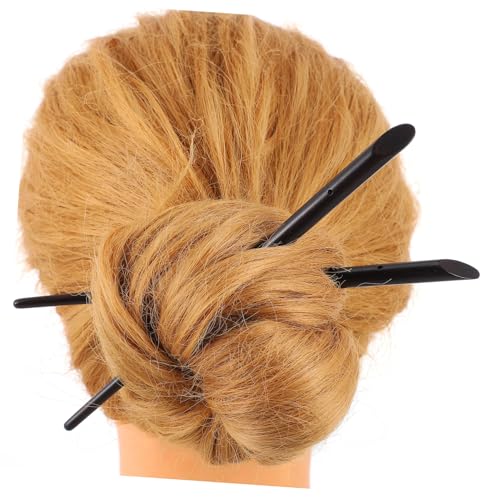 Healvian 2 Stück Teiliges Schwarze Ebenholz Haarnadeln Lang Chinesischer Haarschmuck Traditionelle Haargabeln Glatt für Frauen Mädchen Vielseitig für Partys Hochzeitsfrisuren von Healvian