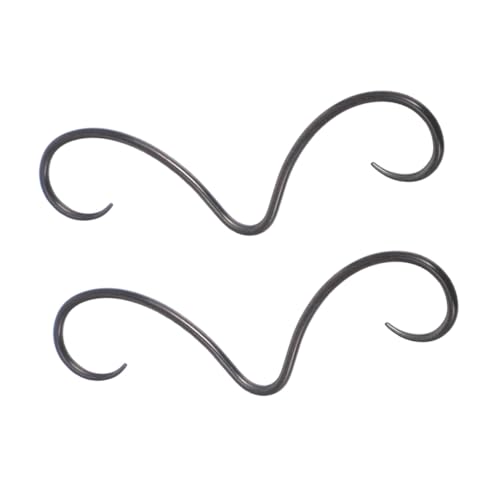 Healvian 2 Stück Teiliges Septum Nasenring aus Edelstahl Kleiner Dünner Mustache Nose Ring Hautfreundlich und Vielseitig Modischer Körperschmuck für Damen und Herren für Partys und Alltag von Healvian