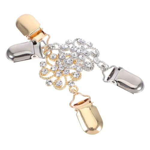 Healvian 2 Stück Teiliges Strass Schalclip Vintage Retro Cardigan Clips mit Funkelnden Kristallen Modischer Sweater Verschluss Eleganter Halsschmuck für Damen bei Casual und Social Events Healvian 2 Stück Teiliges Strass Schalclip Vintage Retro Cardigan Clips mit Funkelnden Kristallen Modischer Sweater Verschluss Eleganter Halsschmuck für Damen bei Casual und Social Events von Healvian