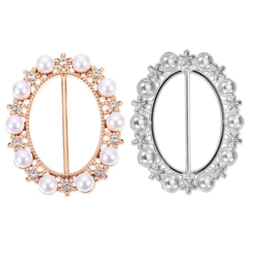 Healvian 2 Stück Teiliges T Shirt Clips Knotted Buckles für Damen Leichte Tragbare Kleidungsklammern Vielseitige Schalring Clips Eleganter Verschluss für Hemd Schal Tuch Modischer von Healvian