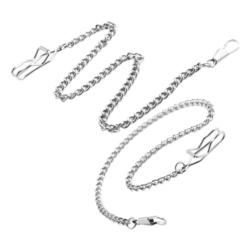 Healvian 2 Stück Teiliges Vintage Jeans Ketten aus Robustem Metall Stylische Hosenschmuck Ketten für Damen und Herren Pocket Chain Accessoires für Trendbewusste Outfits von Healvian