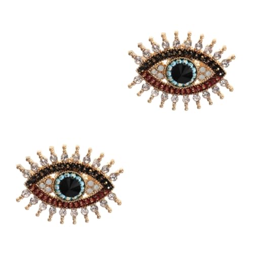 Healvian 2 Stück Teufelsaugen Brosche Eleganter Anstecker Legiertem Material für Schals Pullover und Outfits für Frauen und Besondere Anlässe von Healvian