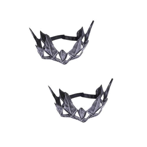 Healvian 2 Stück Tiara Diademe Frauen Halloween-kostümpartyzubehör Vintage Frauen Feenkrone Gotische Krone Halloween Hochzeit von Healvian