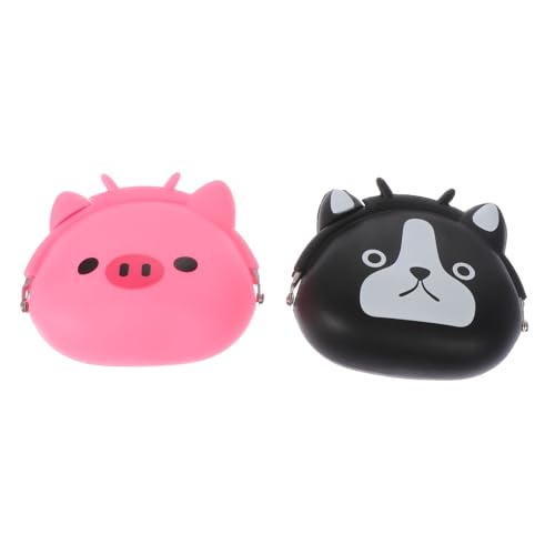 Healvian 2stücke Silikon-wechselgeldbörse Cartoon-wechselgeld Schöne Münze Aufbewahrung Kompakt Praktisch Geldbörse Einzigartig Design von Healvian