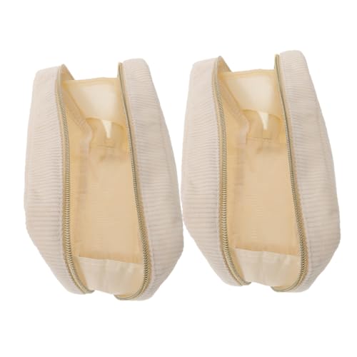 Healvian 2 Stück Tragbare Kulturtasche Reise Make Up Tasche Hautpflege Kleine Tasche Damen Organizer Reise Kosmetiktasche Kleine Make Up Tasche Taschen Faltbar Tragbare Make Up von Healvian