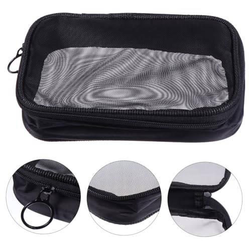 Healvian 2 Stück Transparente Kosmetiktaschen mit Netzstoff Leichte Multifunktionale Reise Organizer für Make up und Toilettenartikel Praktische Kulturbeutel für Damen Unterwegs von Healvian