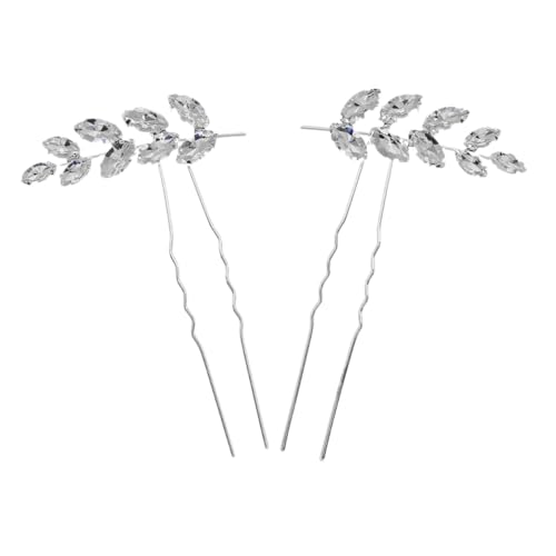 Healvian 2 Stück U Förmige Haarnadel mit Funkelnden Strasssteinen Silbernes Haargabel Teilig Modischer Haarschmuck für Braut und Damen Vielseitiges Accessoire für Festliche Anlässe Healvian 2 Stück U Förmige Haarnadel mit Funkelnden Strasssteinen Silbernes Haargabel Teilig Modischer Haarschmuck für Braut und Damen Vielseitiges Accessoire für Festliche Anlässe von Healvian