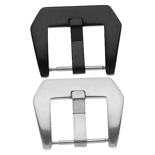 Healvian 2Stücke Uhrenschnallen Ersatzschnallen für Uhrenarmbänder Langlebig Rostfrei Stylish für Damen und Herren von Healvian