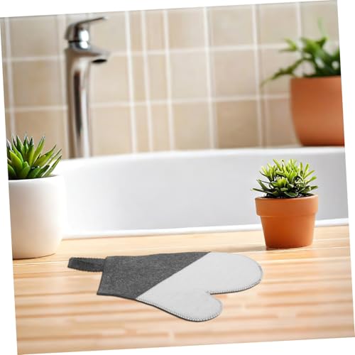 Healvian 2stücke Isolierhandschuhe Aus Filz Für Spa Und Dampfbad Atmungsaktiv Wärmeisolierend Geeignet Für Damen Und Erwachsene Saunahandschuhe Für Entspannung von Healvian